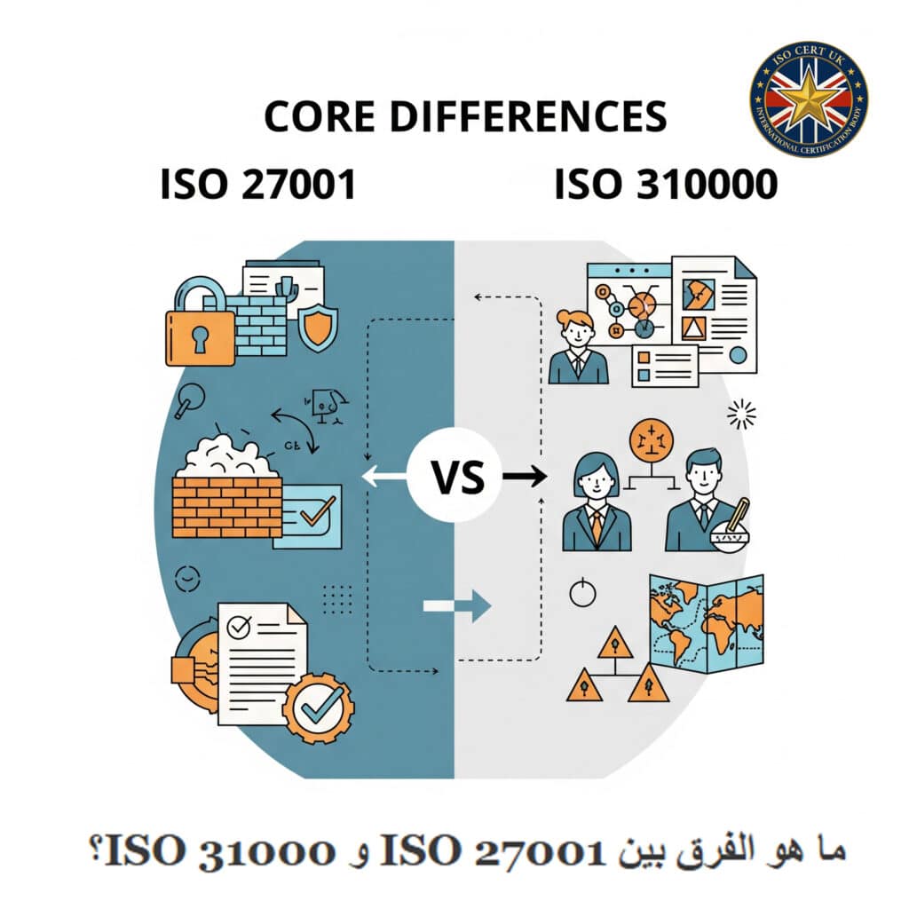 ما هو الفرق بين ISO 27001 و ISO 31000؟
