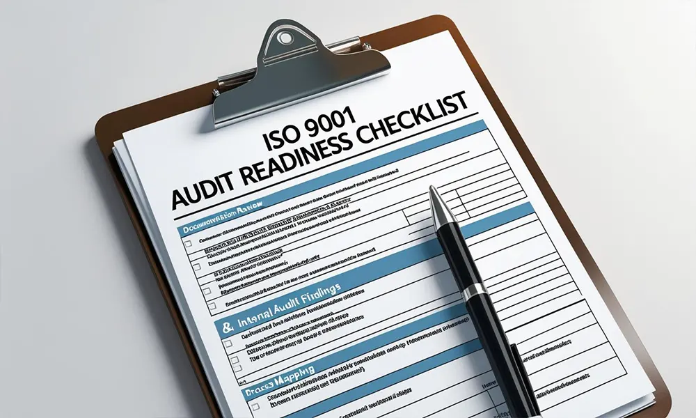 ISO 9001 audit preparation checklist