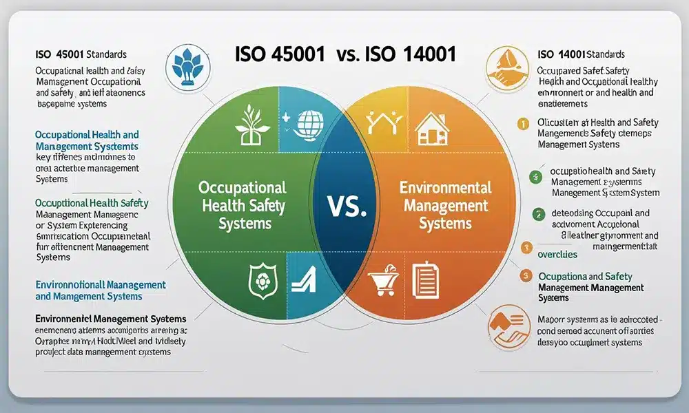 difference between iso 45001 and 14001